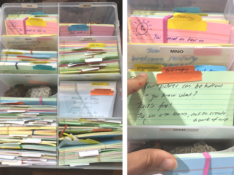 Have loads of flashcards? Organise them by making holders out of 2
