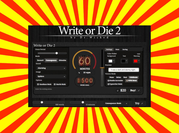 Write or die